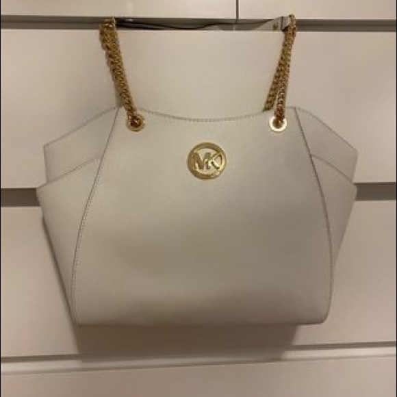 Micheal Kors White purse - Picture 1 of 3